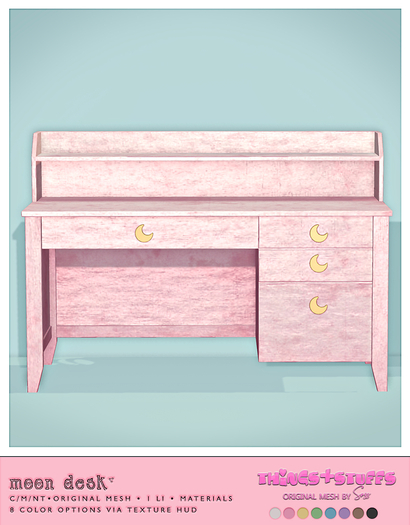 Second Life Marketplace - things&stuffs [moon desk]